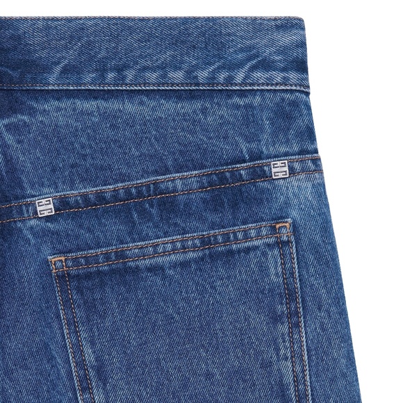 size 31 Givenchy Jeans Loose Fit Cardo Pants Marble Denim Blue - Picture 3 of 8